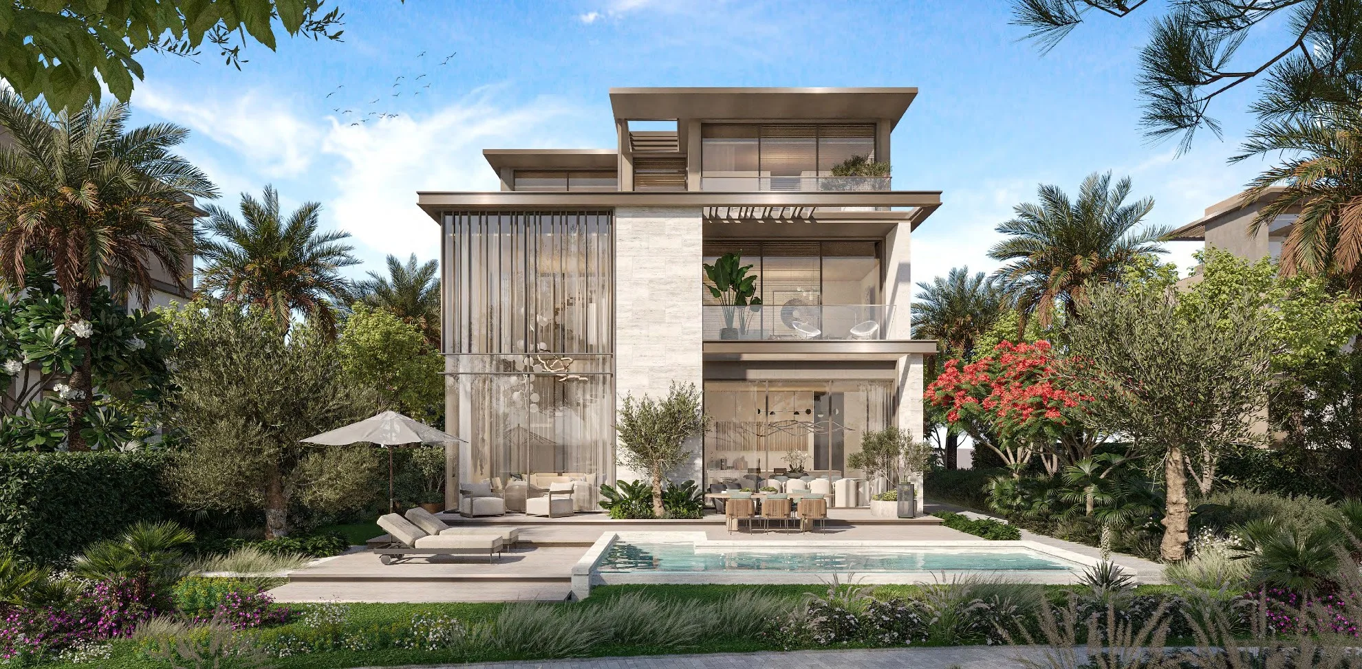 Lunaya's villa collection beside a lagoon